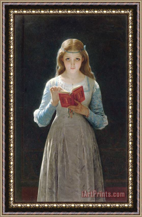 Pierre Auguste Cot Pause for Thought Framed Painting