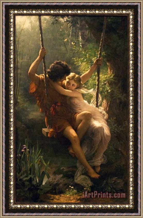 Pierre Auguste Cot Springtime 2 Framed Painting