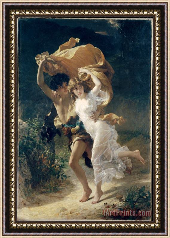 Pierre Auguste Cot The Storm 2 Framed Painting