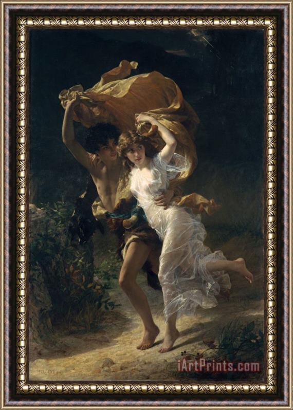 Pierre Auguste Cot The Storm Framed Painting