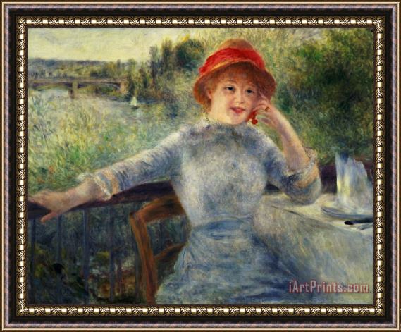 Pierre Auguste Renoir Alphonsine Fournaise Framed Painting