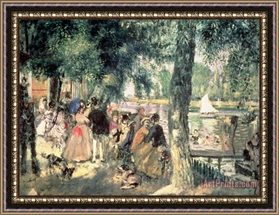 Pierre Auguste Renoir Bathing on the Seine or La Grenouillere Framed Painting