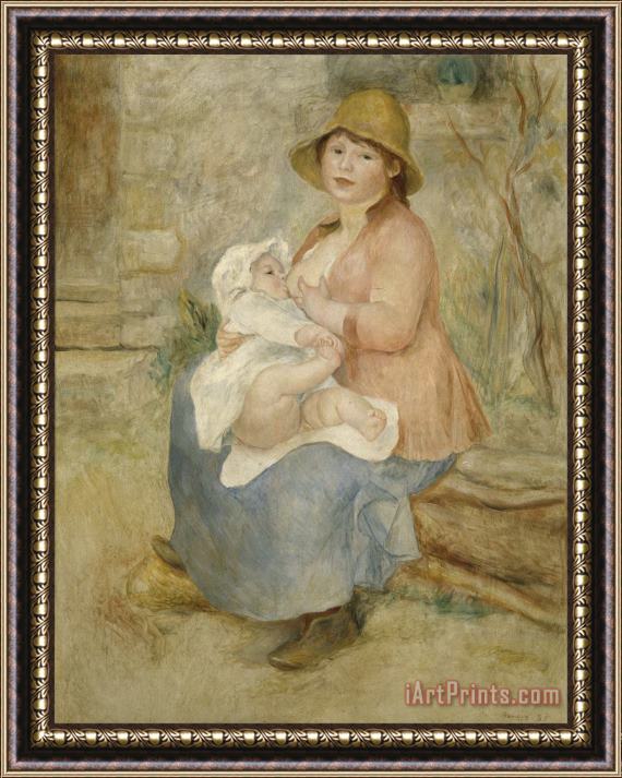 Pierre Auguste Renoir Maternity Framed Painting
