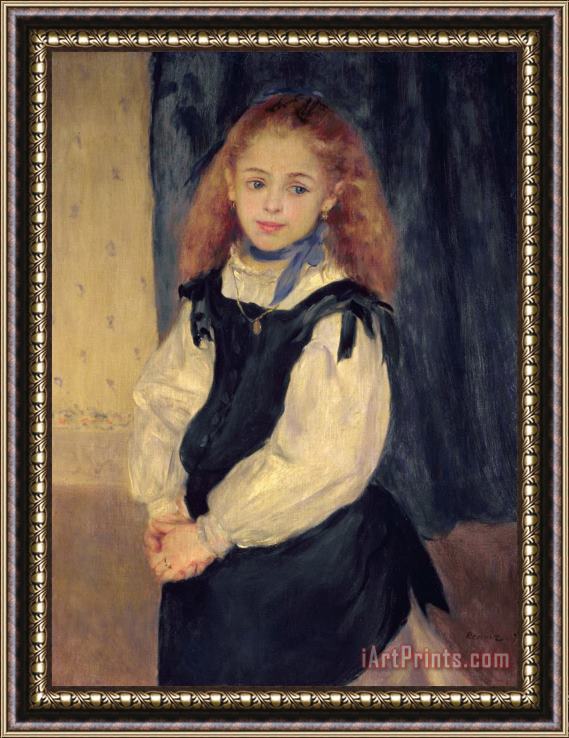 Pierre Auguste Renoir Portrait of Mademoiselle Legrand Framed Painting