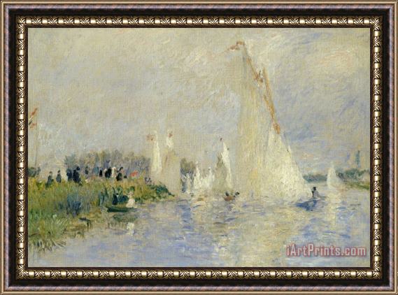 Pierre Auguste Renoir Regatta At Argenteuil Framed Print