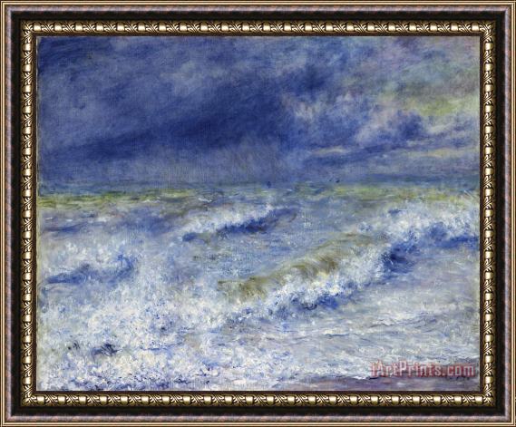 Pierre Auguste Renoir Seascape Framed Painting
