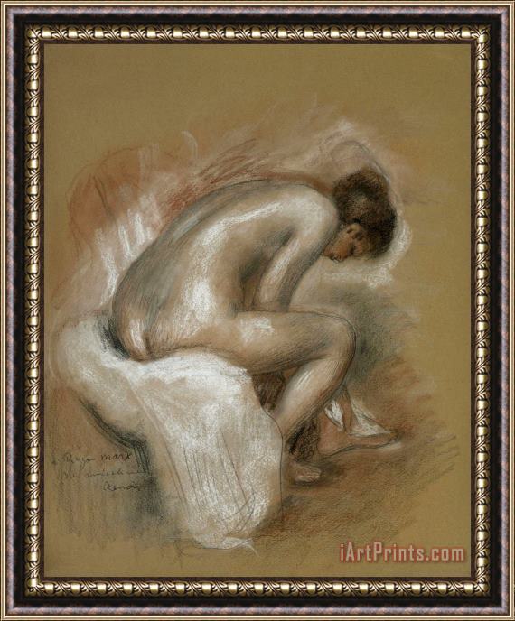 Pierre Auguste Renoir Seated Nude Framed Print