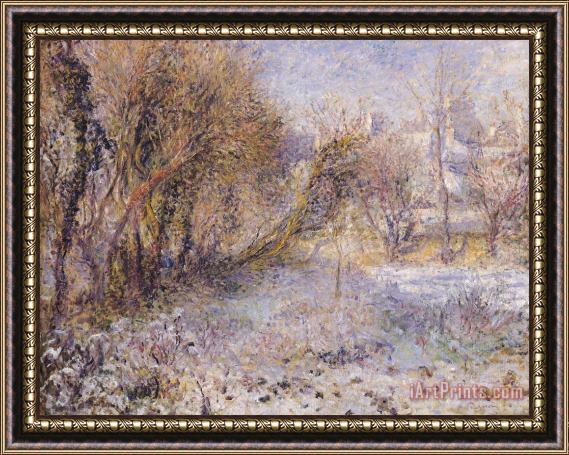 Pierre Auguste Renoir Snowy Landscape Framed Print
