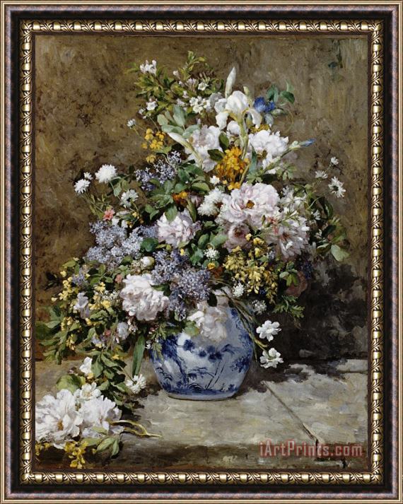 Pierre Auguste Renoir Spring Bouquet Framed Painting