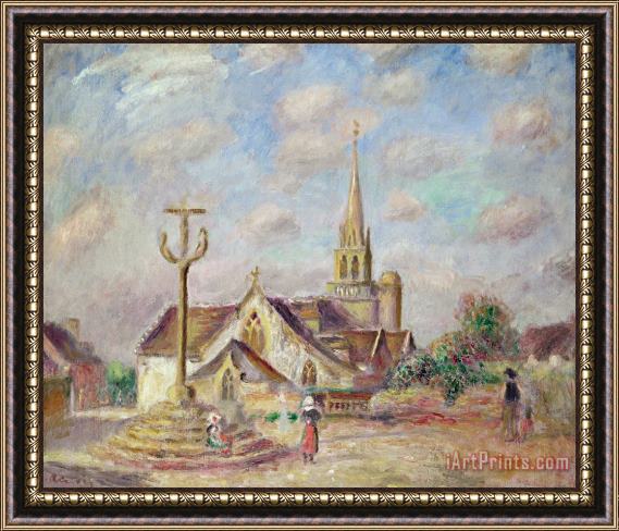 Pierre Auguste Renoir The Calvary at Pont Aven Framed Painting