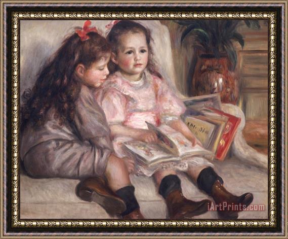 Pierre Auguste Renoir The Children of Martial Caillebotte Framed Painting