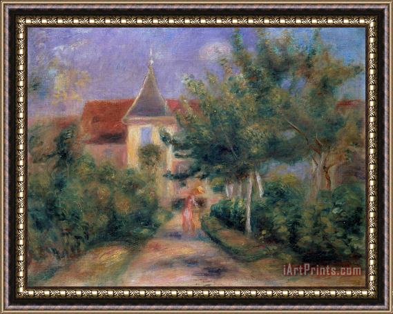 Pierre Auguste Renoir The House at Giverny under the Roses Framed Print