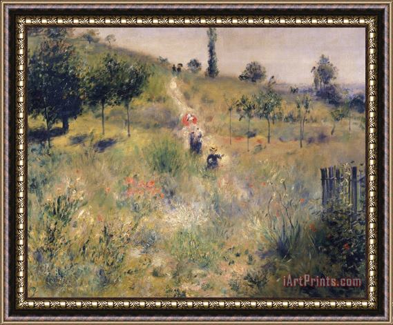 Pierre Auguste Renoir The Path through the Long Grass Framed Painting