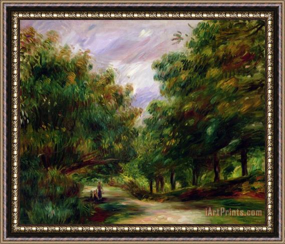 Pierre Auguste Renoir The road near Cagnes Framed Painting