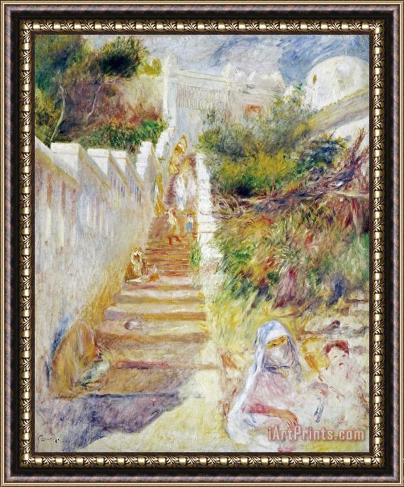 Pierre Auguste Renoir The Steps, Algiers Framed Print