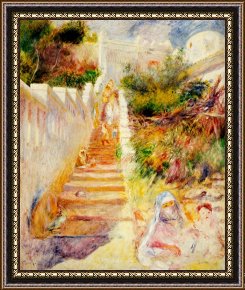 Babys First Steps Framed Prints - The Steps in Algiers by Pierre Auguste Renoir