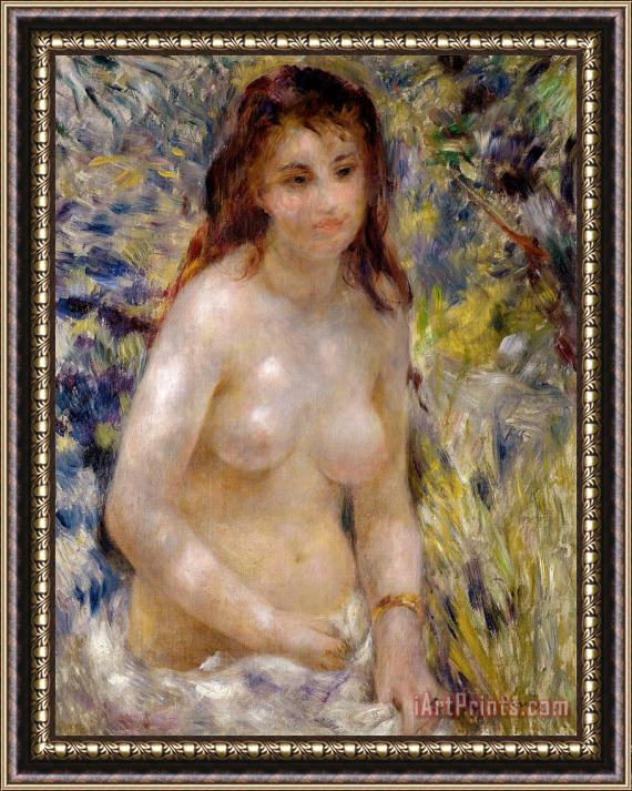 Pierre Auguste Renoir Torso effect of sunlight Framed Painting