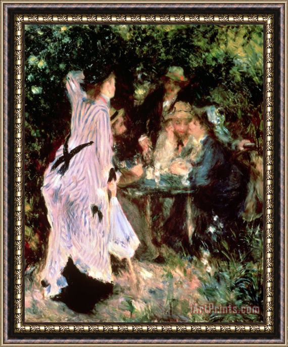 Pierre Auguste Renoir Under the Trees of the Moulin de la Galette Framed Painting