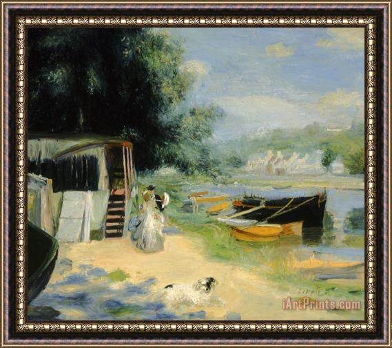 Pierre Auguste Renoir View of Bougival Framed Print