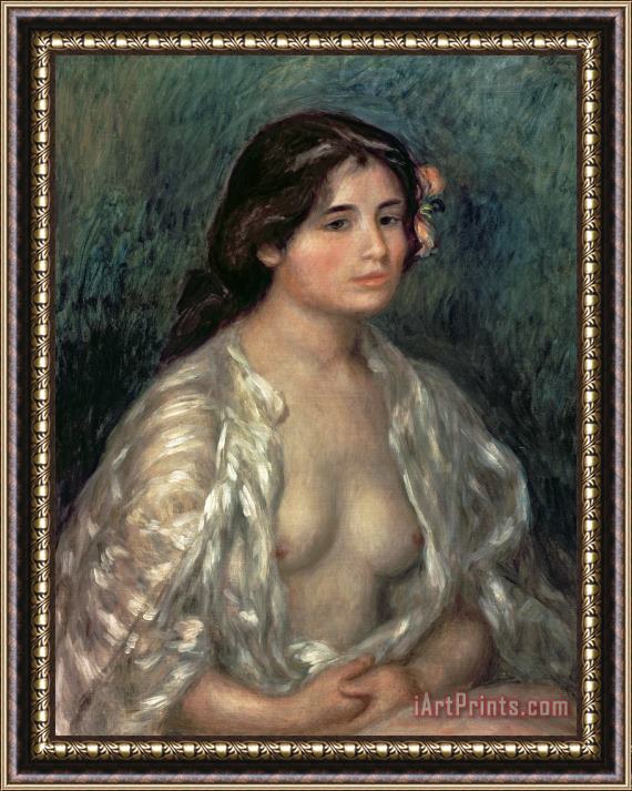 Pierre Auguste Renoir Woman Semi Nude Framed Print