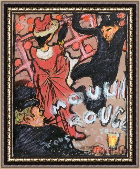 Pierre Bonnard Moulin Rouge Framed Painting
