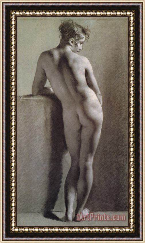 Pierre Paul Prudhon Standing Female Nude Seen From The Back Framed Painting