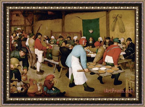 Pieter Bruegel the Elder Peasant Wedding Framed Print