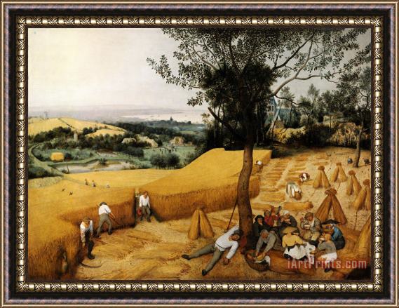 Pieter Bruegel the Elder The Harvesters Framed Print