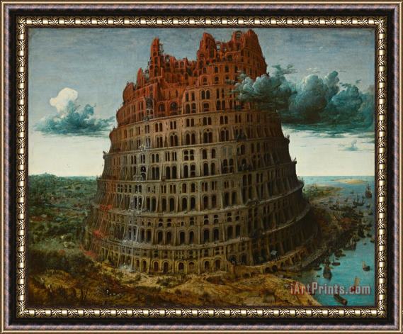 Pieter the Elder Bruegel The Little Tower of Babel Framed Print
