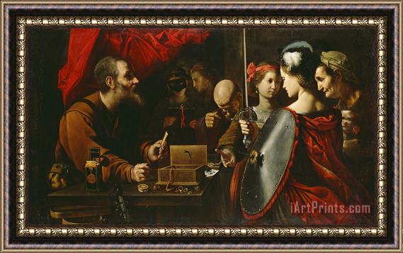 Pietro Paolini Achilles Among The Daughters of Lycomedes Framed Print