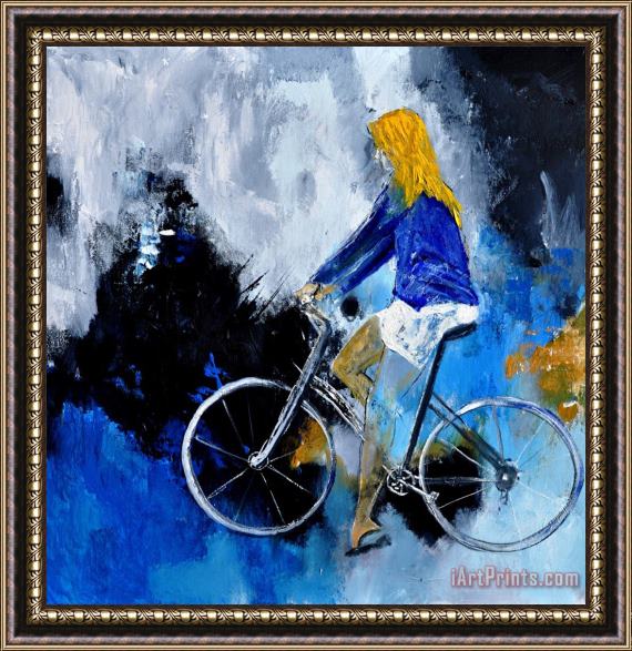Pol Ledent Bicycle 77 Framed Painting