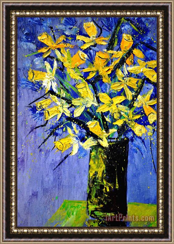 Pol Ledent Daffodils Framed Painting