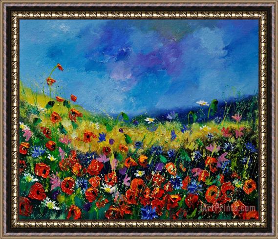 Pol Ledent Field Flowers 561190 Framed Painting