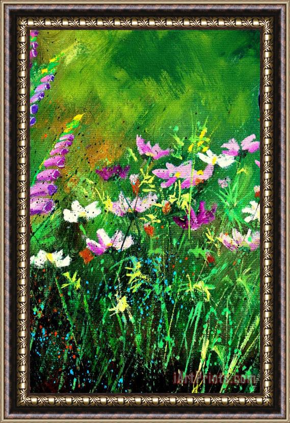 Pol Ledent Garden Flowers Framed Print