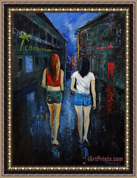 Pol Ledent Going out tonight Framed Painting