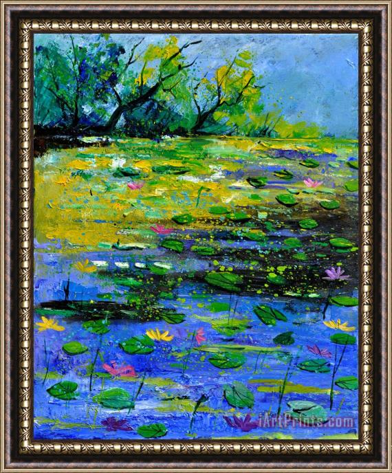 Pol Ledent Pond 452150 Framed Painting