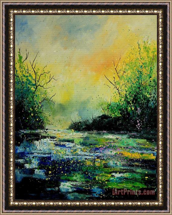 Pol Ledent Pond 459060 Framed Painting