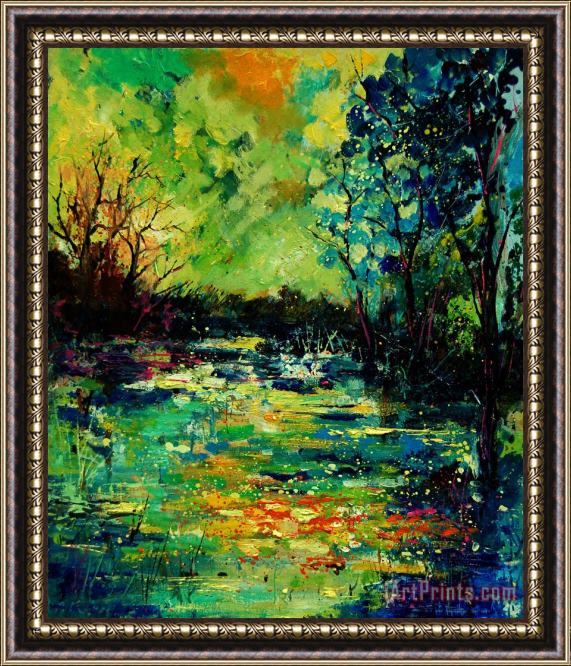 Pol Ledent Pond 560120 Framed Painting