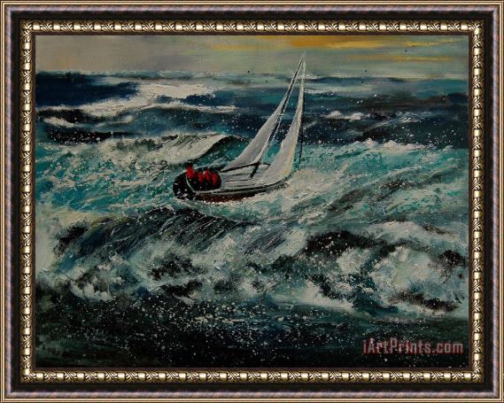 Pol Ledent Seascape 97 Framed Painting