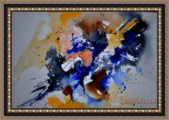 Pol Ledent Watercolor Abstract 111160 Framed Painting