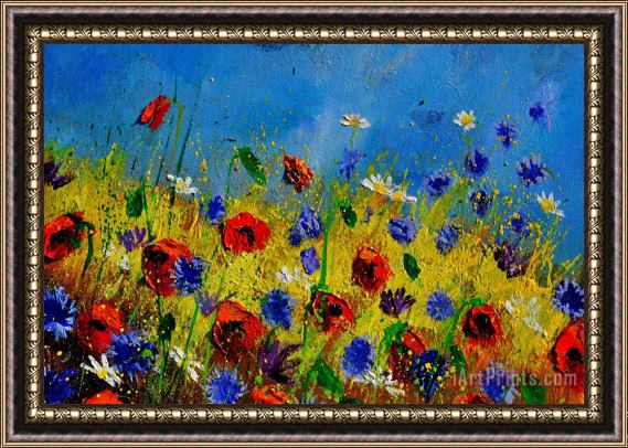 Pol Ledent Wild Flowers 119010 Framed Painting