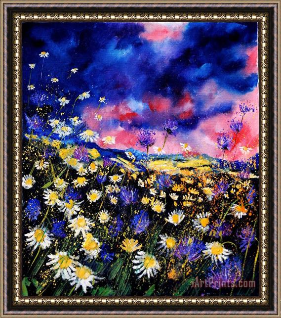 Pol Ledent Wildflowers 67 Framed Painting