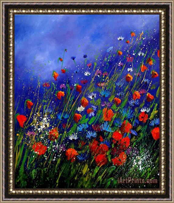 Pol Ledent Wildflowers 78 Framed Painting
