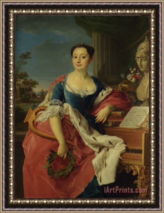 Pompeo Girolamo Batoni Portrait of The Principessa Giancinta Orsini Buoncompagni Ludovisis, Duchess D'arce Framed Painting