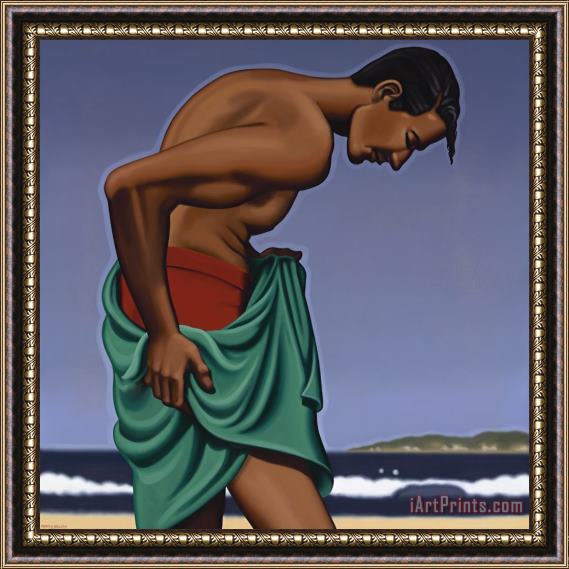 R. Kenton Nelson After a Swim, 2019 Framed Painting