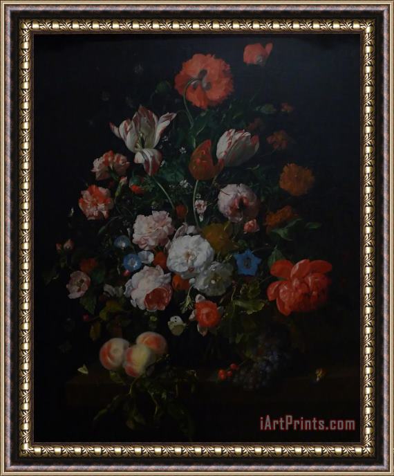 Rachel Ruysch Still Life with Flowers Framed Print