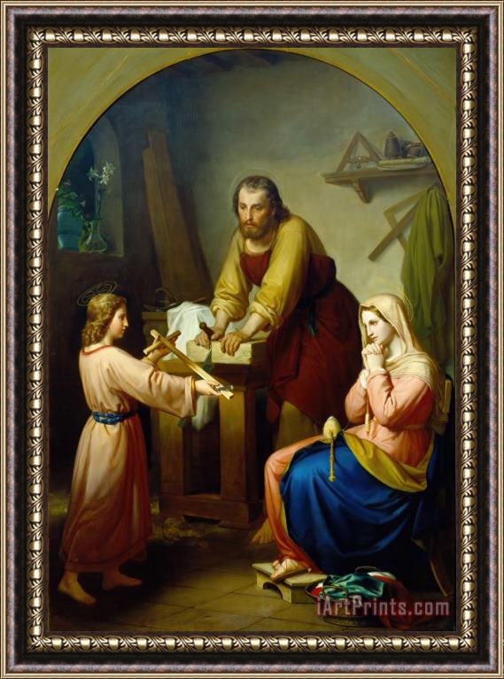 Rafael Flores The Holy Family Framed Painting
