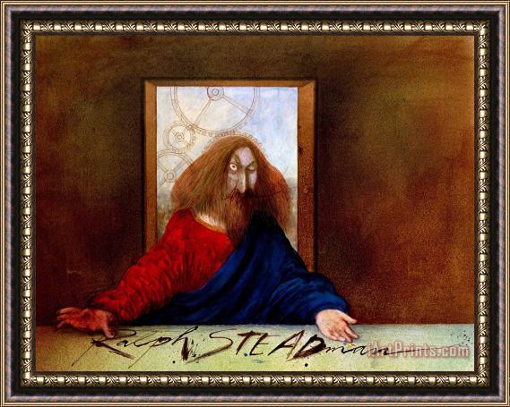Ralph Steadman I Leonardo Cover Framed Painting