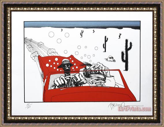 Ralph Steadman Savage Journey to The Heart of The American Dream., 2006 Framed Painting