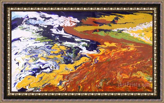 Ralph White Tectonic Framed Painting